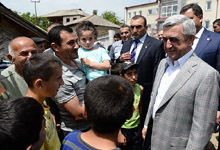 Рабочий визит Президента Сержа Саргсяна в Тавушскую область
